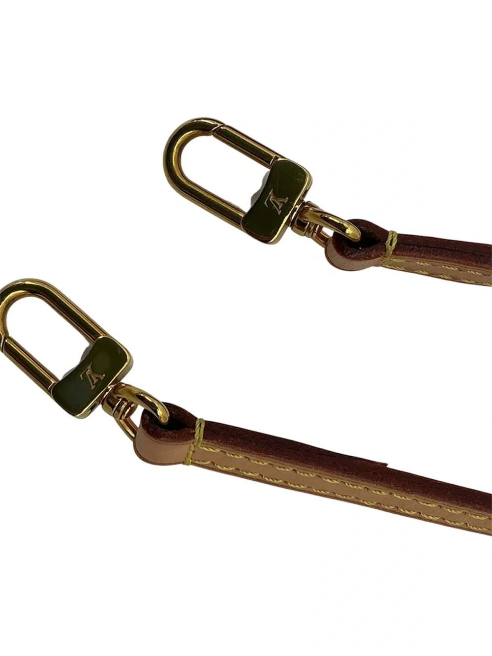 Louis Vuitton Vachetta Leather Shoulder Strap Gold Hardware 46”